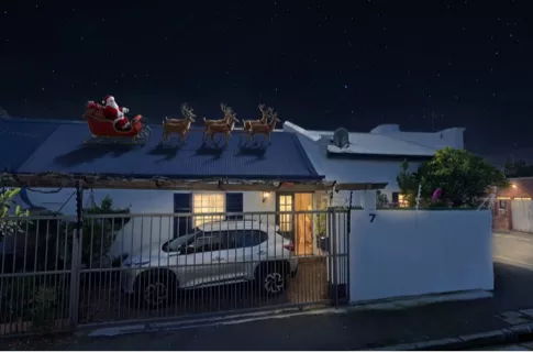 Picture after transformation with Santa on your roof